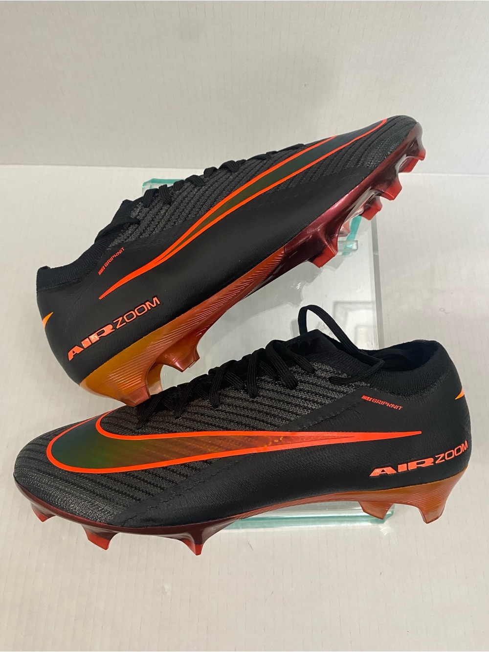 Nike Black/Orange Air Zoom Men's Football Cleats mericual cspor 16 elite FG SZ 9